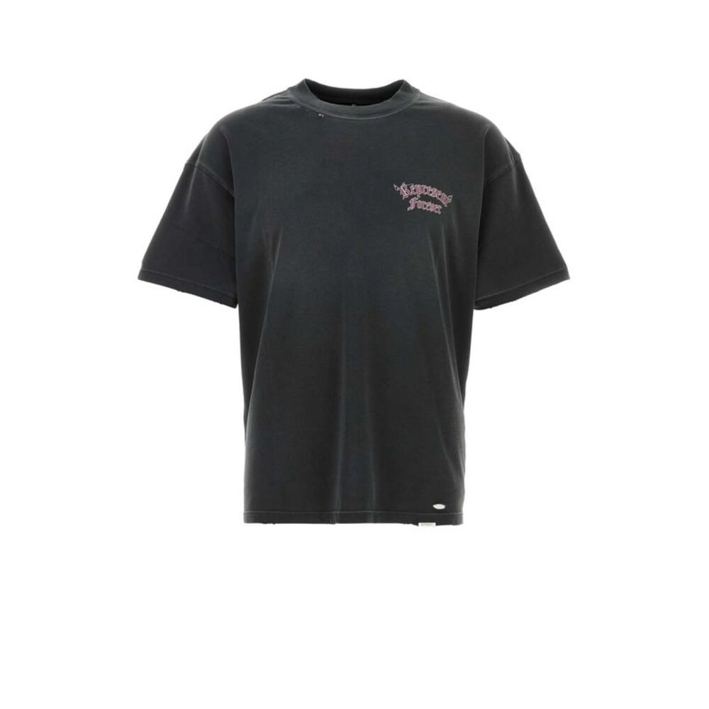Represent Men Black Cotton T-Shirt